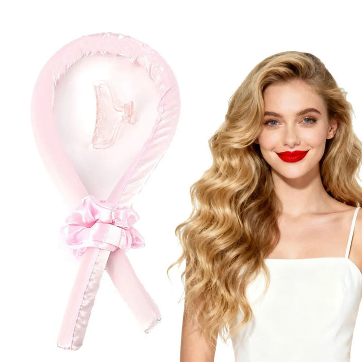 Heatless Curling Rod Night Cap No Heat Ribbon Lazy Hair Curlers Headband Hair Rollers Sleeping Soft Headband Hair Styling Tools Halalzen
