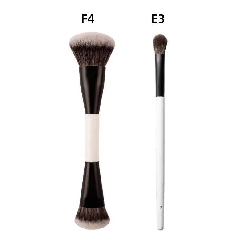 F4 All Mario Dual-Ended Foundation Face Brush Double-ended Powder Blush Contour And Soft Fiber Eyeshadow Concealer Makeup Brushe