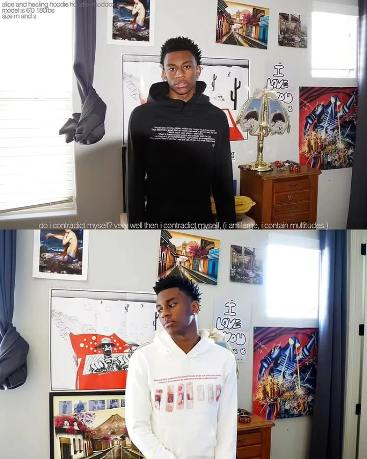 Harajuku Gothic Y2K Streetwear Hip Hop Punk Loose Graphic Hoodie Men Trendy American Retro Letter Print Oversized Sweatshirts