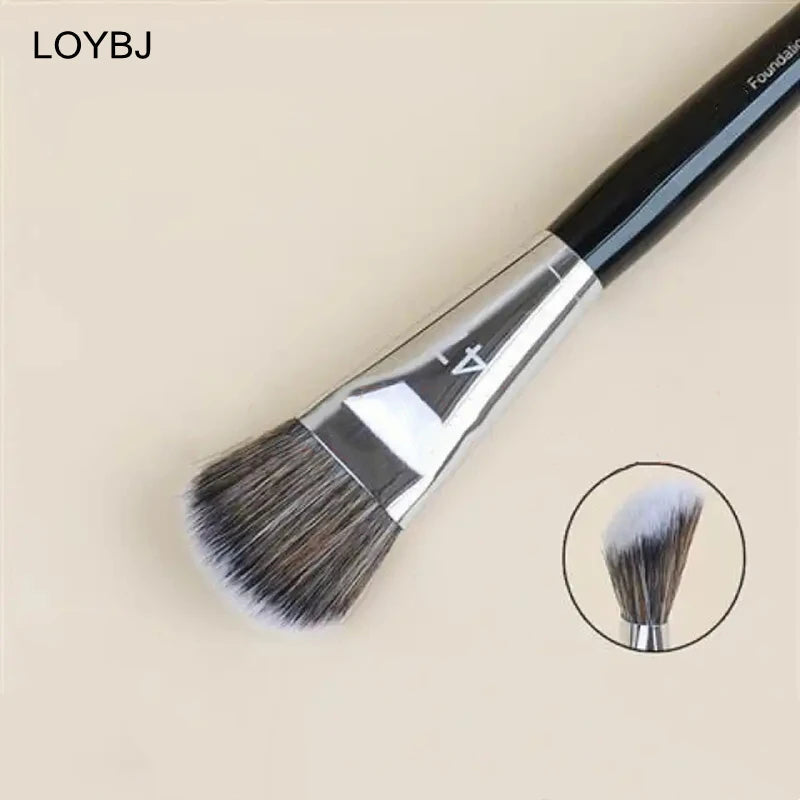 LOYBJ Professional Foundation Brush 47 Broom Head Liquid Foundation Shadow Concealer Brushes Women Face Base Makeup Beauty Tools Halalzen