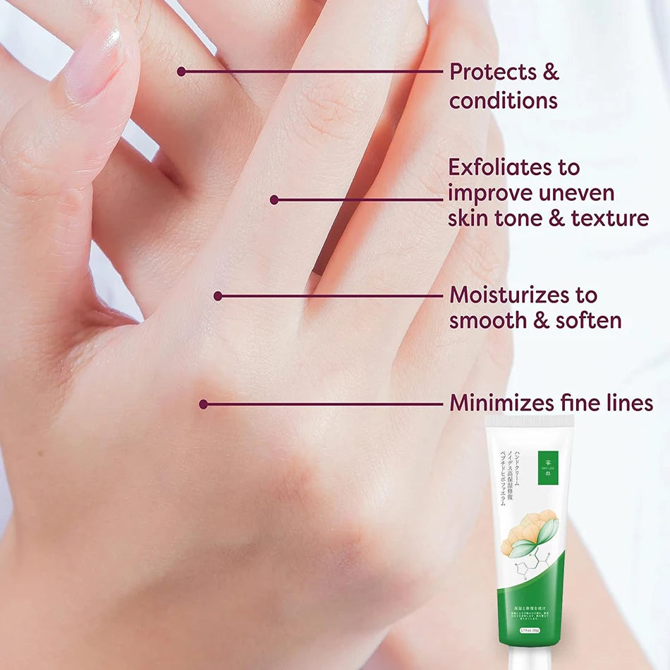 3pcs Japanese Collagen Repair Hand Cream - Hypoallergenic Moisturizing Lotion, Dry Skin Relief, All Skin Types