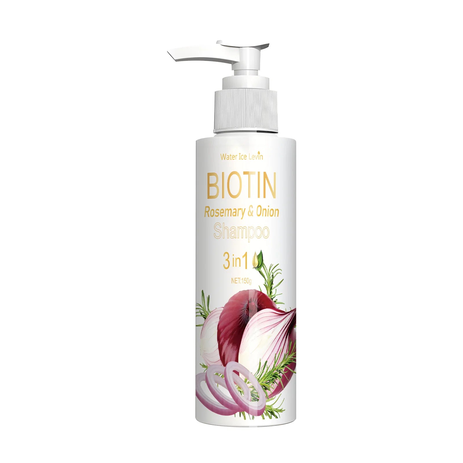 Biotin Rosemary & Onion 3 in 1 shampoo to strengthen hair roots, scalp repair, anti-thinning, moisturizing, thickening hair care