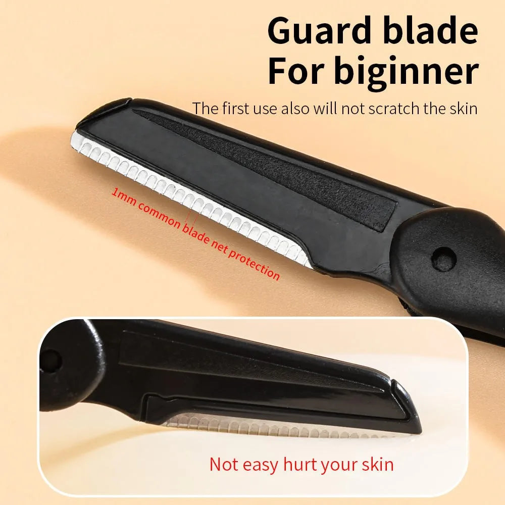3pcs Suit Eyebrow Suit For Men And Women, Stainless Steel Eyebrow Trimming Beauty Kit Tools Halalzen