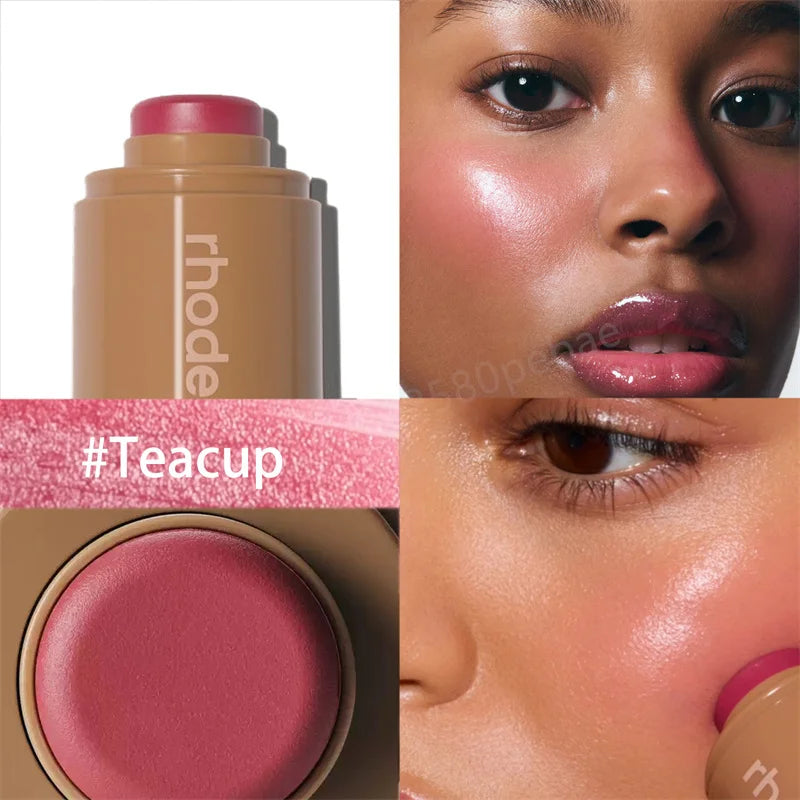 Rhode Powder Pocket Blush Hydrating Contouring Shading Face Nose Shadow Profile Natural Cream Lip Gloss Cheek Easy Apply Color