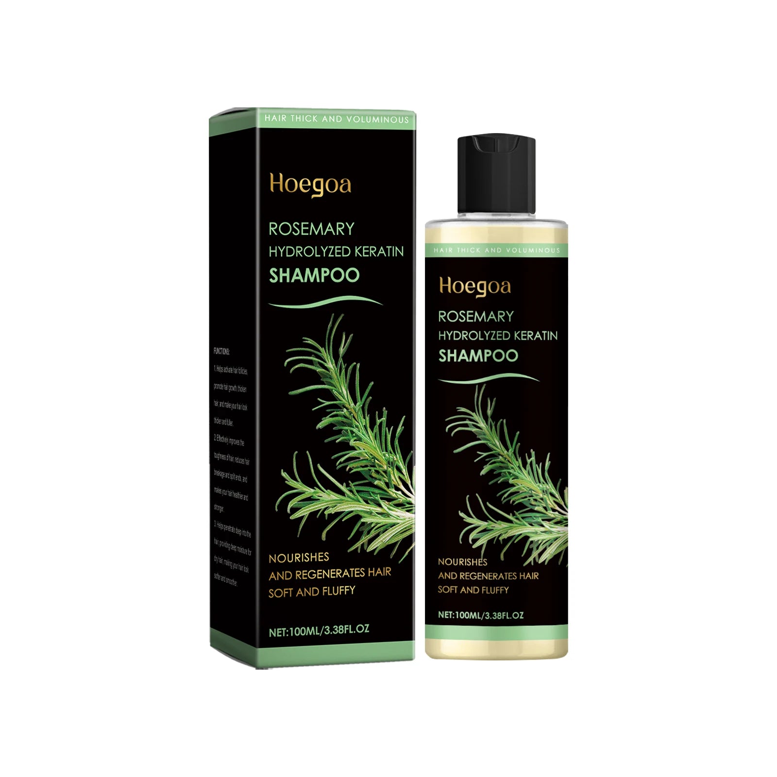 Rosemary Shampoo Soothing Scalp Anti Dandruff Refreshing Fluffy Repair Split Ends Plant Oil Control Nourishment Hair Shampoo