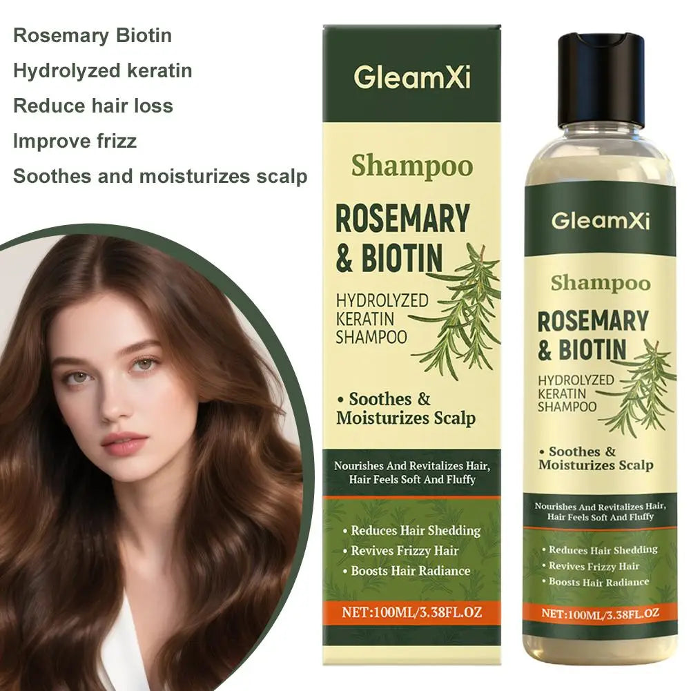 1/2PCS Rosemary Hair Regrowth Shampoo Thickening & Strengthening Shampoo with Hydrolyzed Keratin for Thinning Hair & Hair Loss