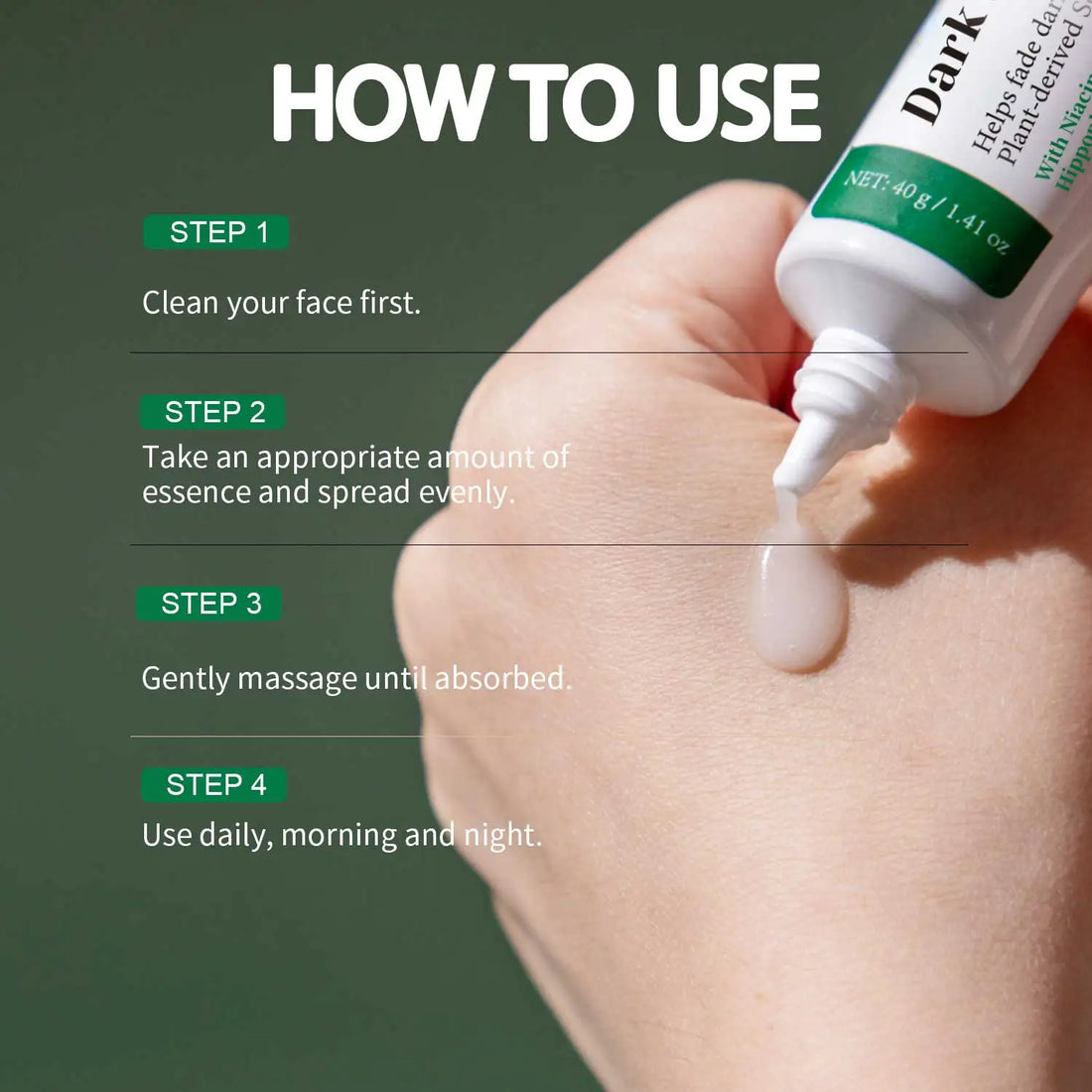 Dark Spot Correcting Glow Serum Brighten Skin Tone 5% Niacinamide Dark Spot Remover Skin Care Serum for Face 40g