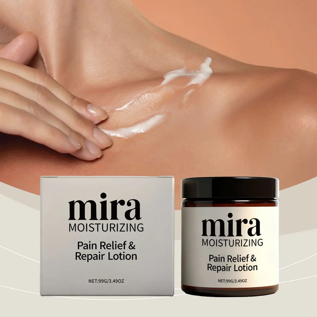 Mira Pain Relief Cream Relieve Tightness Lightweight Refreshing Smoothing Soft Dry Skin Repair Moisturizing Nourishing Body Care