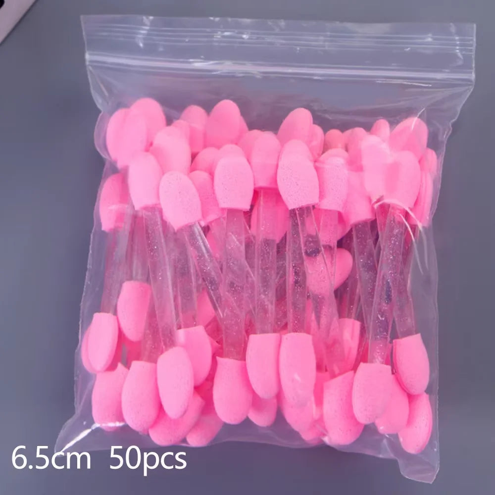 10/30/300pcs Double Ended Eyeshadow Brush Eyeshadow Applicators 6.2cm Makeup Sponge Brushes For Women Cosmetic Beauty Tool Halalzen