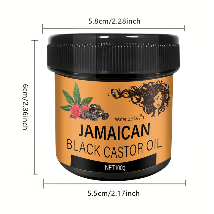 Jamaican Black Castor Hair Mask - Pure Cold-Pressed, Nourishes Scalp and Hair, Strengthens Hair Texture and Promotes Health, Suitable for Normal Hair Types, Unisex, Contains Castor Moisturizer