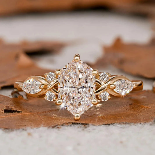 New hot selling jewelry elegant arrow-shaped zircon diamond finger fashionable versatile engagement ring for women