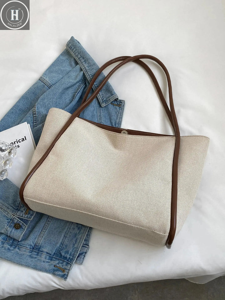 1 Piece Ladies Large Capacity Shoulder Tote Bag fashion Commuter Women's Bag Suitable for Mommy Daily HALALZEN