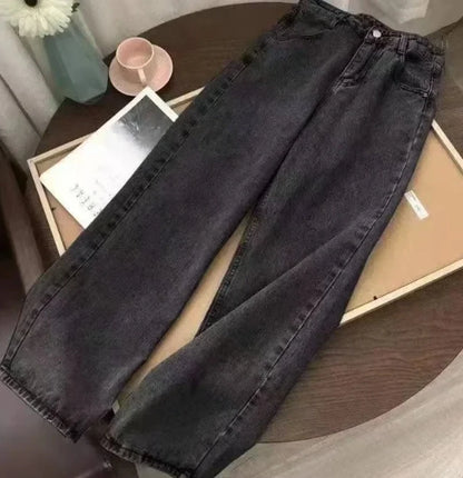 Y2K Street New Skull Embroidered Jeans American Fashion Trendy Retro Pants Men Hip Hop Gothic Harajuku Punk Loose Wide Leg Pants