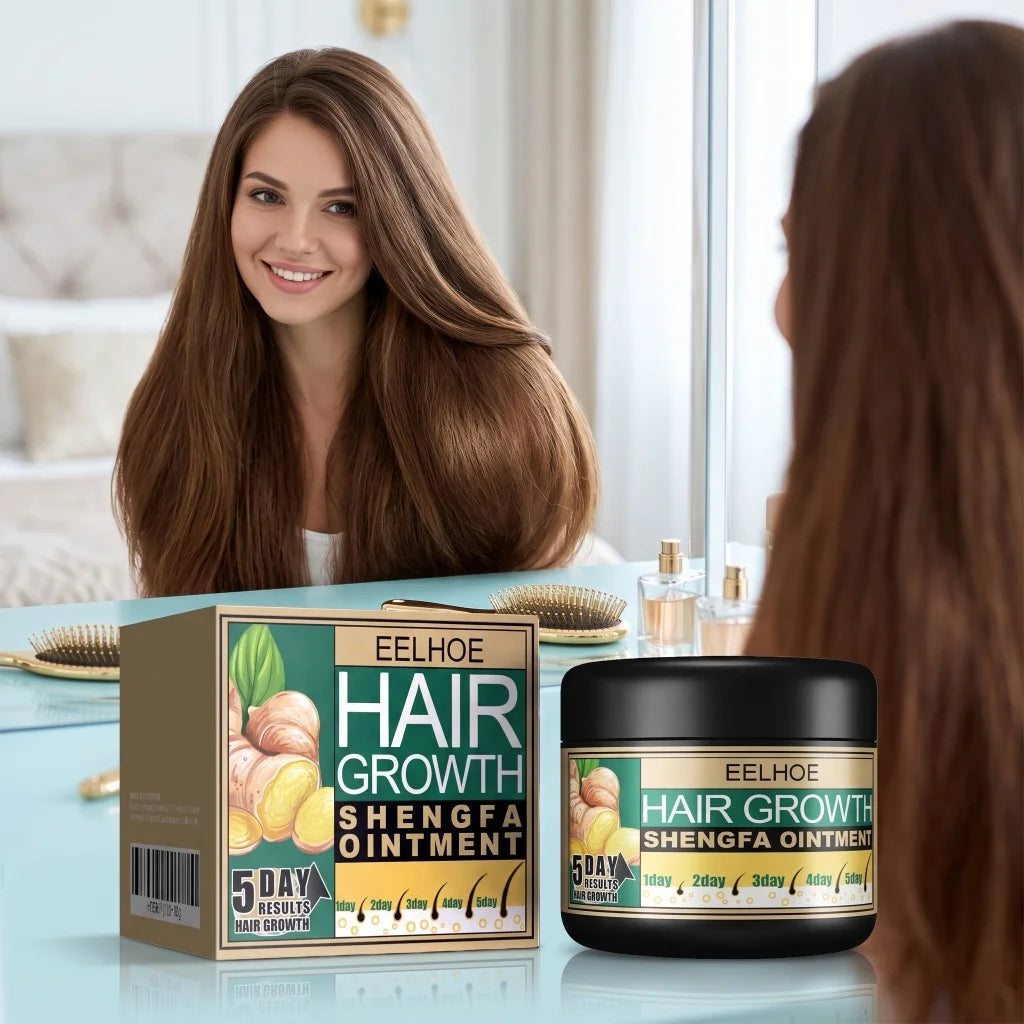 Ginger Hair Growth Ointment Activate Hair Follicles Reduce Hair Loss Boost Thicker Hair Improve Sparse Thin Hair Care Cream