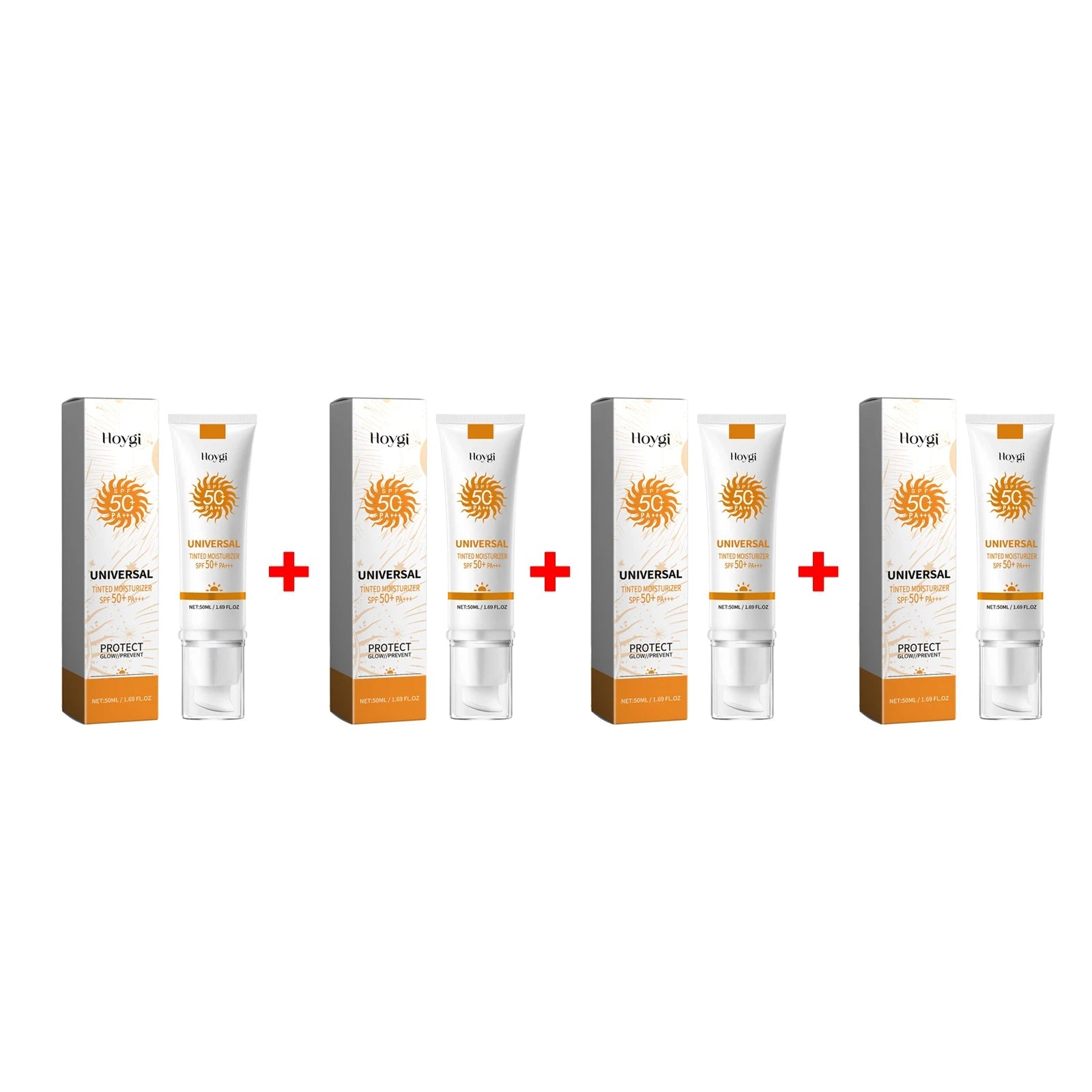 All in One Spf50 Sunscreen Brightening Foundation Cream Cover Anti UV Face Moisturizer Isolation Bleaching Sunscreen Lotion 50ml Halalzen