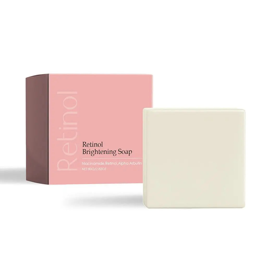 Korean Retinol Brightening Spot-Removing Cleansing Soap - Deeply Cleanses Fades Dark Spots Fine Lines Repairs Skin Daily Facial