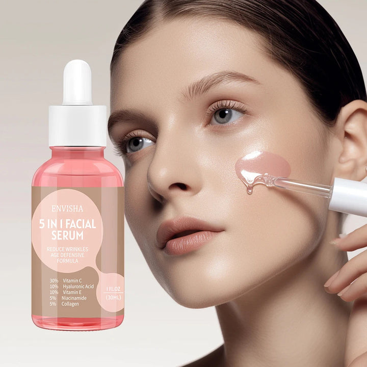 Face Serum Skin Care Collagen Hyaluronic Acid Anti-Aging Wrinkle Whitening Moisturizing Exfoliating Shrink Pores Niacinamide Halalzen
