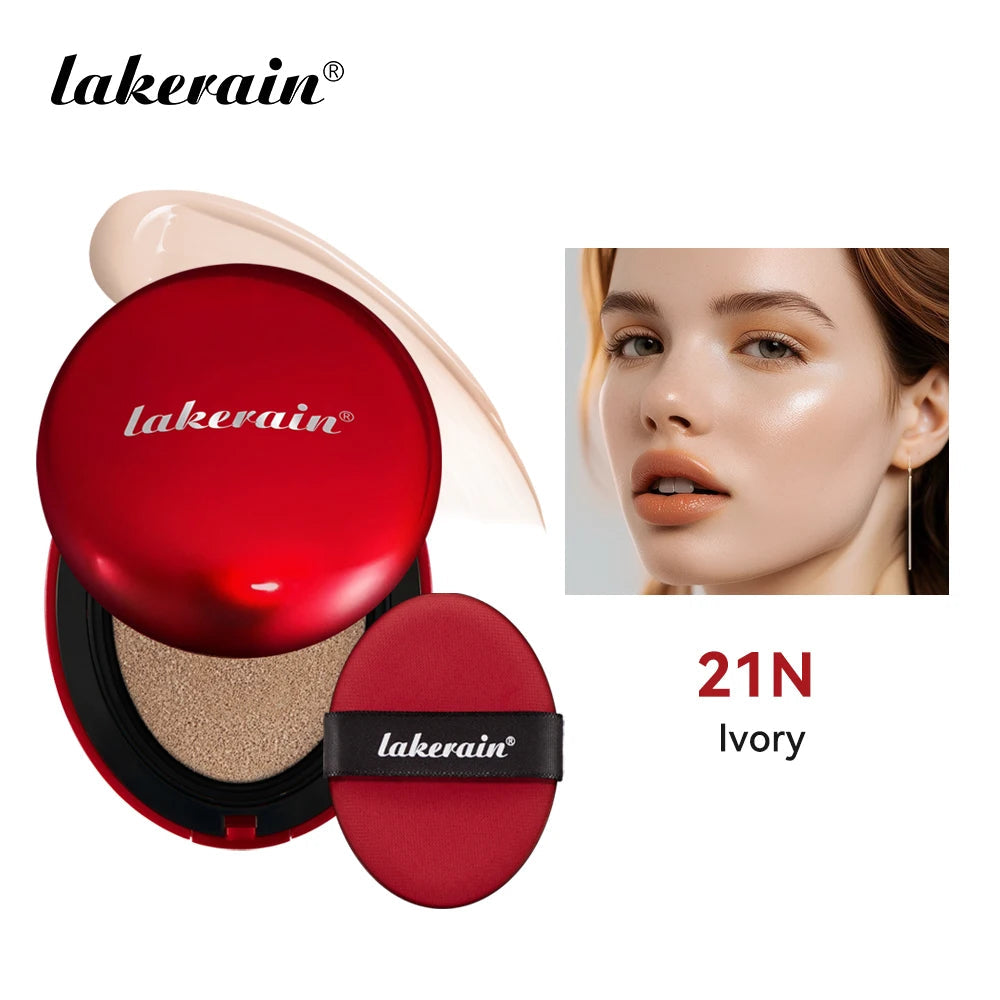 Lakerain Sunscreen Cushion Foundation  Waterproof Long-lasting Brighten Foundation Cream Women Base Makeup Face Korean Cosmetics Halalzen