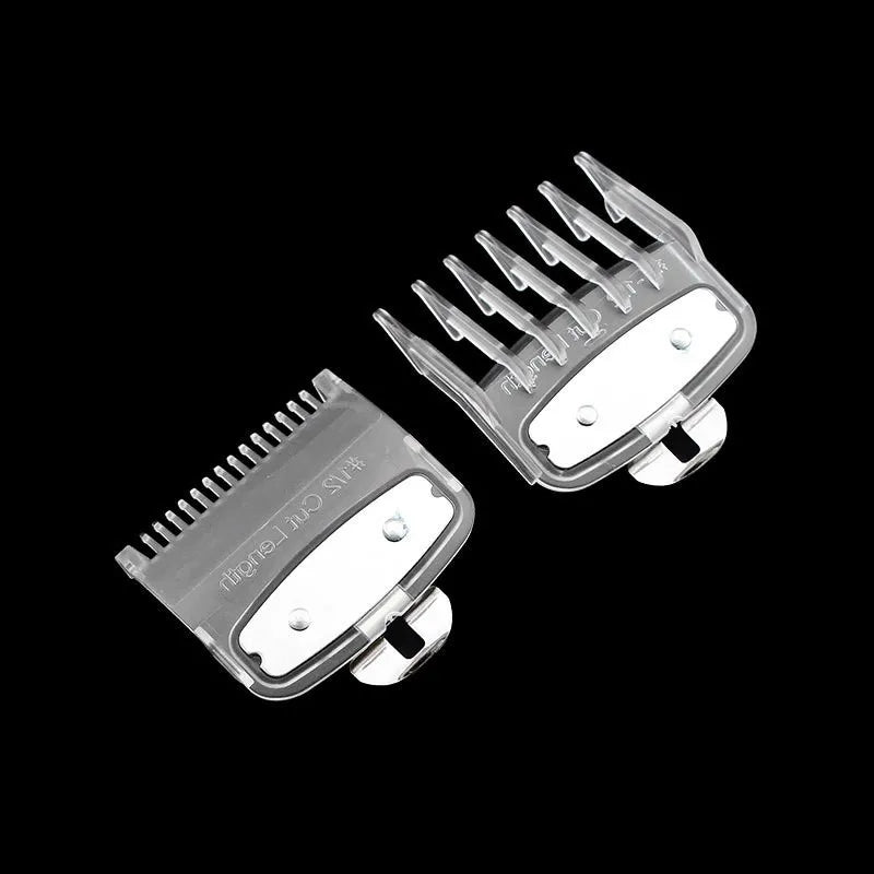 2Pcs Professional Hair Cutting Guide Comb Clipper Limit Comb Trimmer Cutting Styling Tools Attachment Compatible 1.5mm 4.5mm