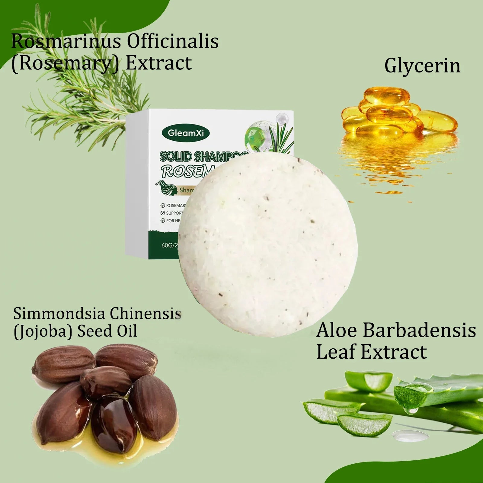 Nourishing and repairing: Rosemary shampoo soap, escorting hair Halalzen
