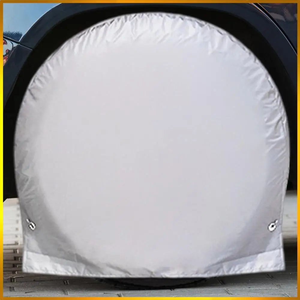 Spare Tire Cover Waterproof Automotive Wheel Protector UV Resistant Auto Tire Cover for Sun Rain Snow Tyre Protection