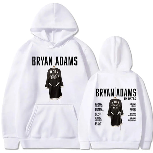 BRYAN ADAMS ROLL WITH THE PUNCHES TOUR 2025 Hoodies Men's Women Clothing Fashion Hip Hop Sweatshirts Oversized Pullovers Hoodie