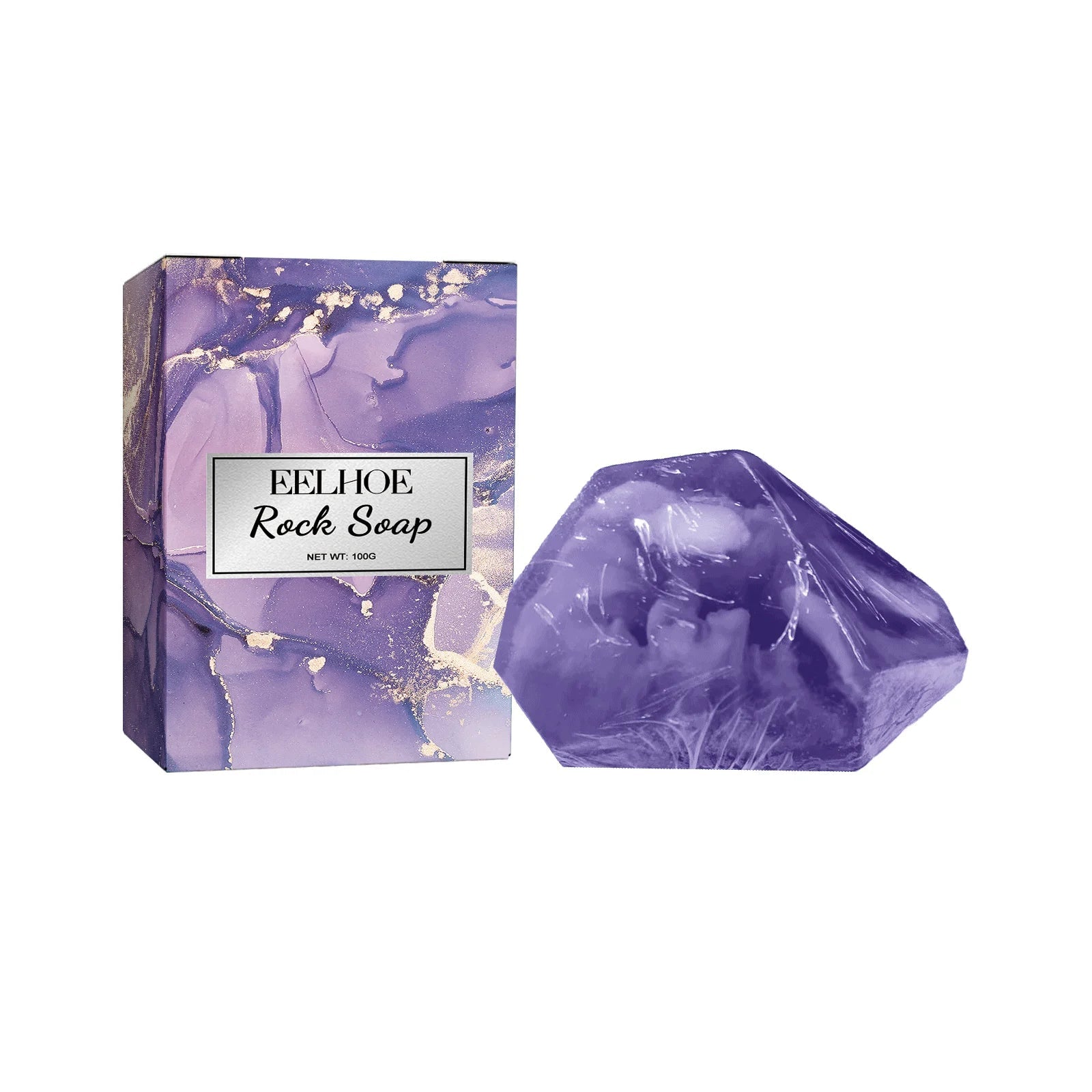 100g Rock Crystal Bath Soap Gentle Cleansing Moisturizing Body Bar For All Skin Types Multi-Purpose Hand Face Wash Gift Set Halalzen
