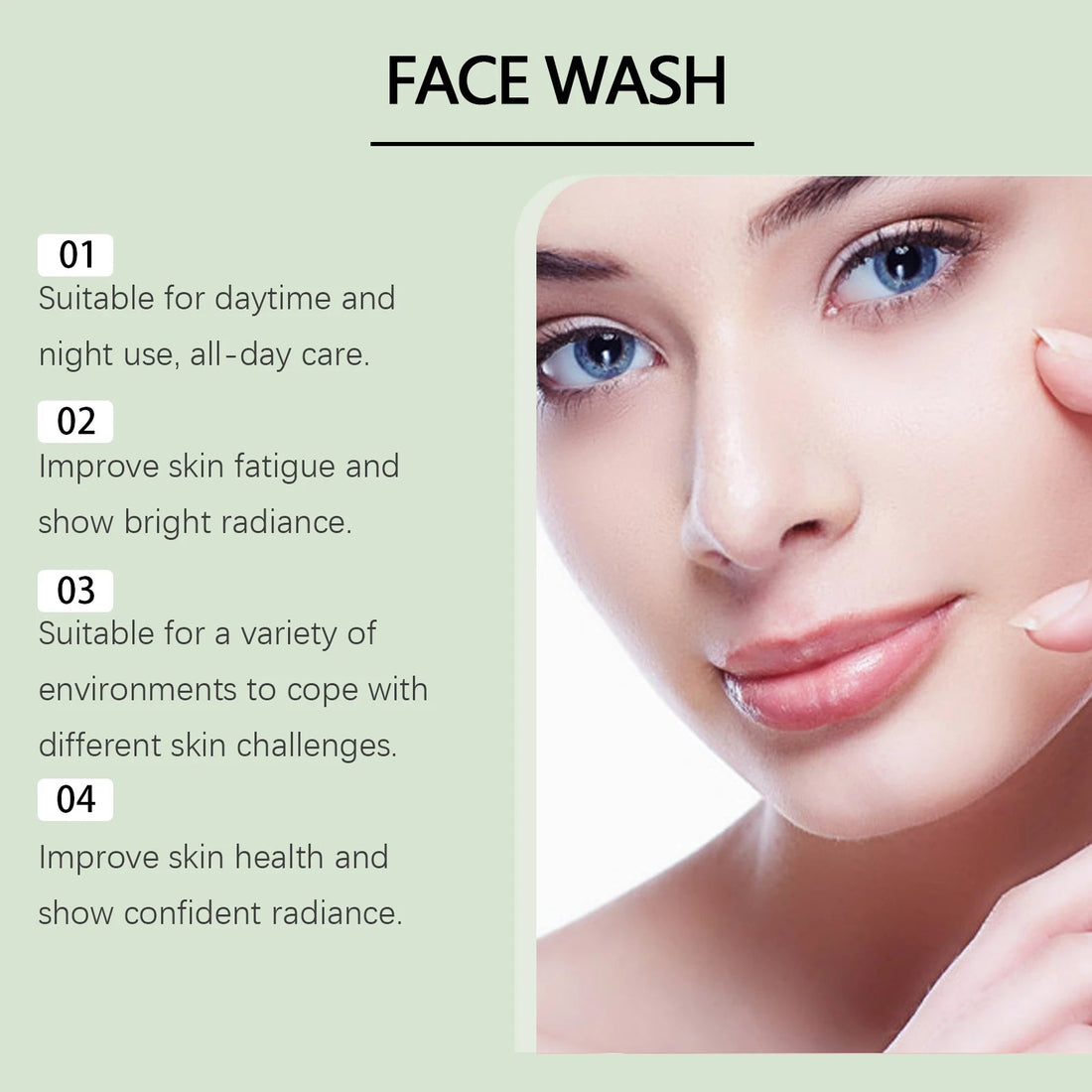 HOYGI Hyaluronic Acid Cleanser Anti Acne Oil Control Blackhead Remover Skin Cleansing Gel Brightening Pore Cleaning Face Wash Halalzen