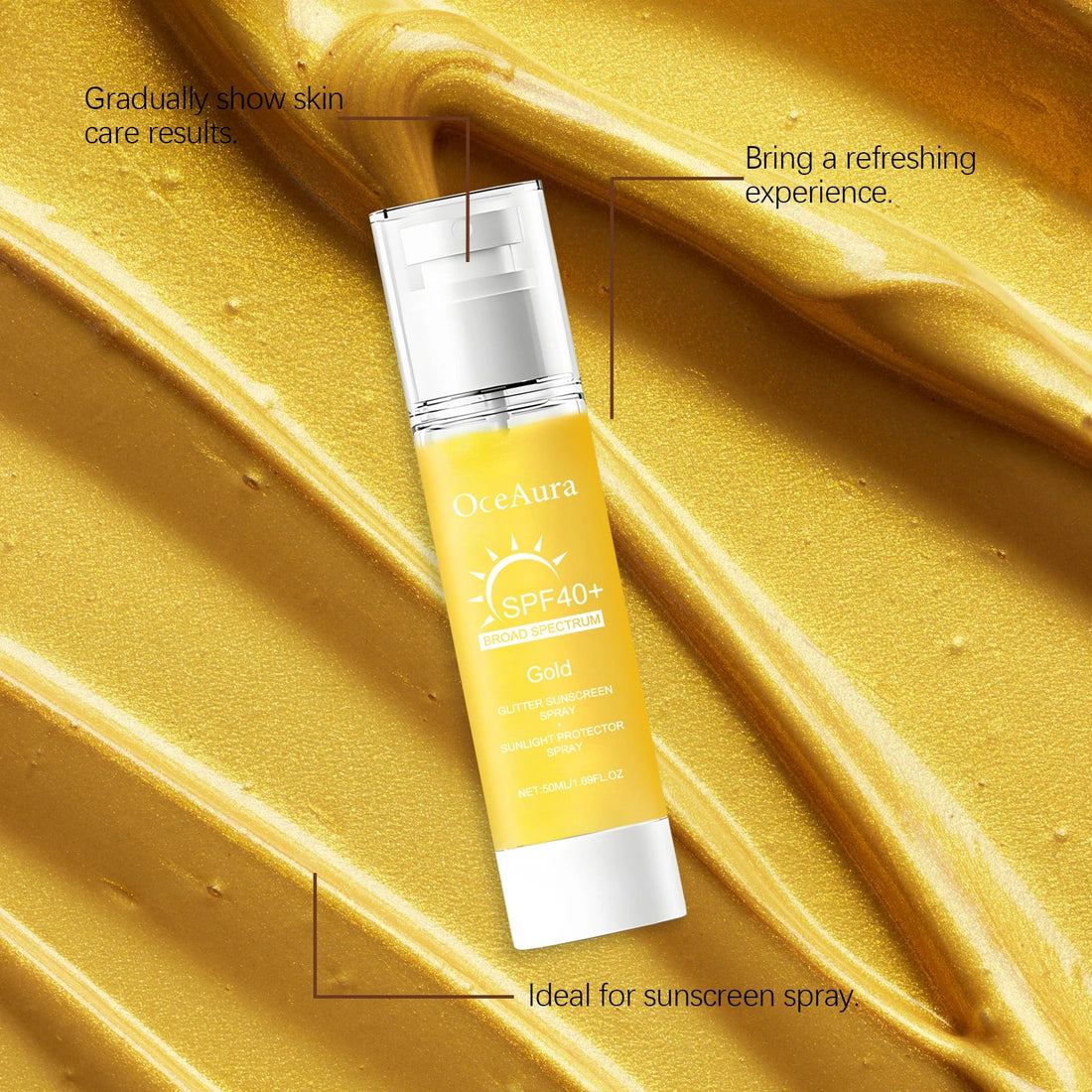 Sunscreen Spray Strong Facial Moisturizing Rapid Absorption Refreshing Not Sticky Isolate Uv Anti Oxidation Body Sunblock Spray Halalzen