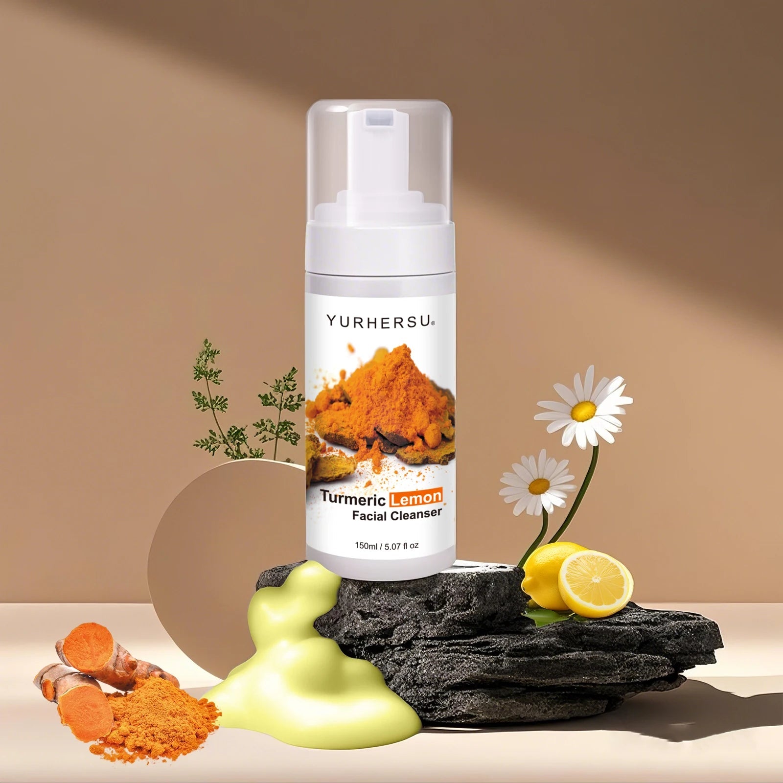 Turmeric foam facial cleansing: Say goodbye to darkness and welcome brightness Halalzen