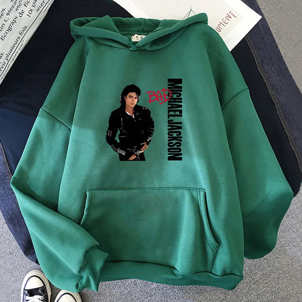Michael Jackson Graphic Hoodies Long-sleeved Fashion Sweatshirts for Boys/girls Unisex Graphic Printing Moletom New Pullovers