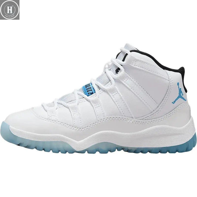 Nike genuine JORDAN children's mid top sports cushioning and wear-resistant basketball shoes 378039-104 HALALZEN