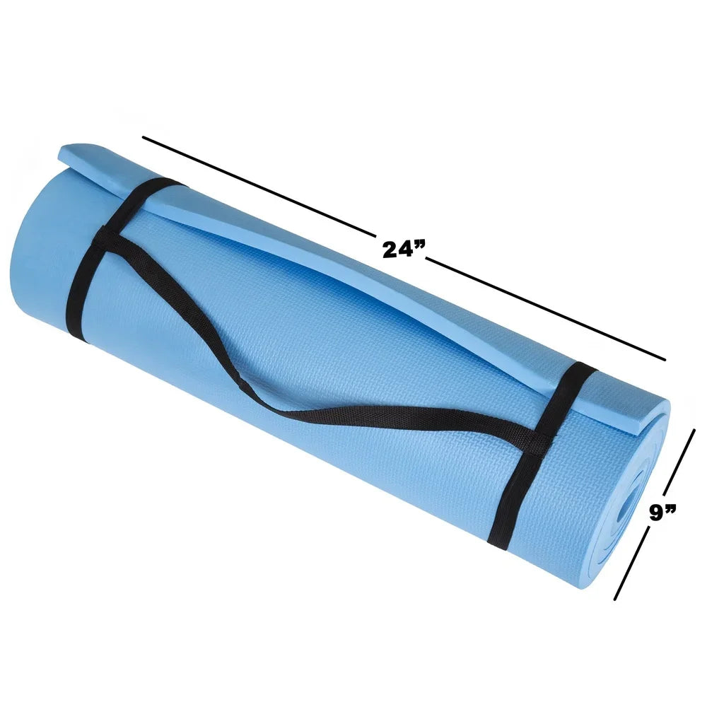 Lightweight Foam Sleeping Pad with Carry Strap Non-Slip Design Perfect Camping Hiking Backpacking Yoga Outdoor Use