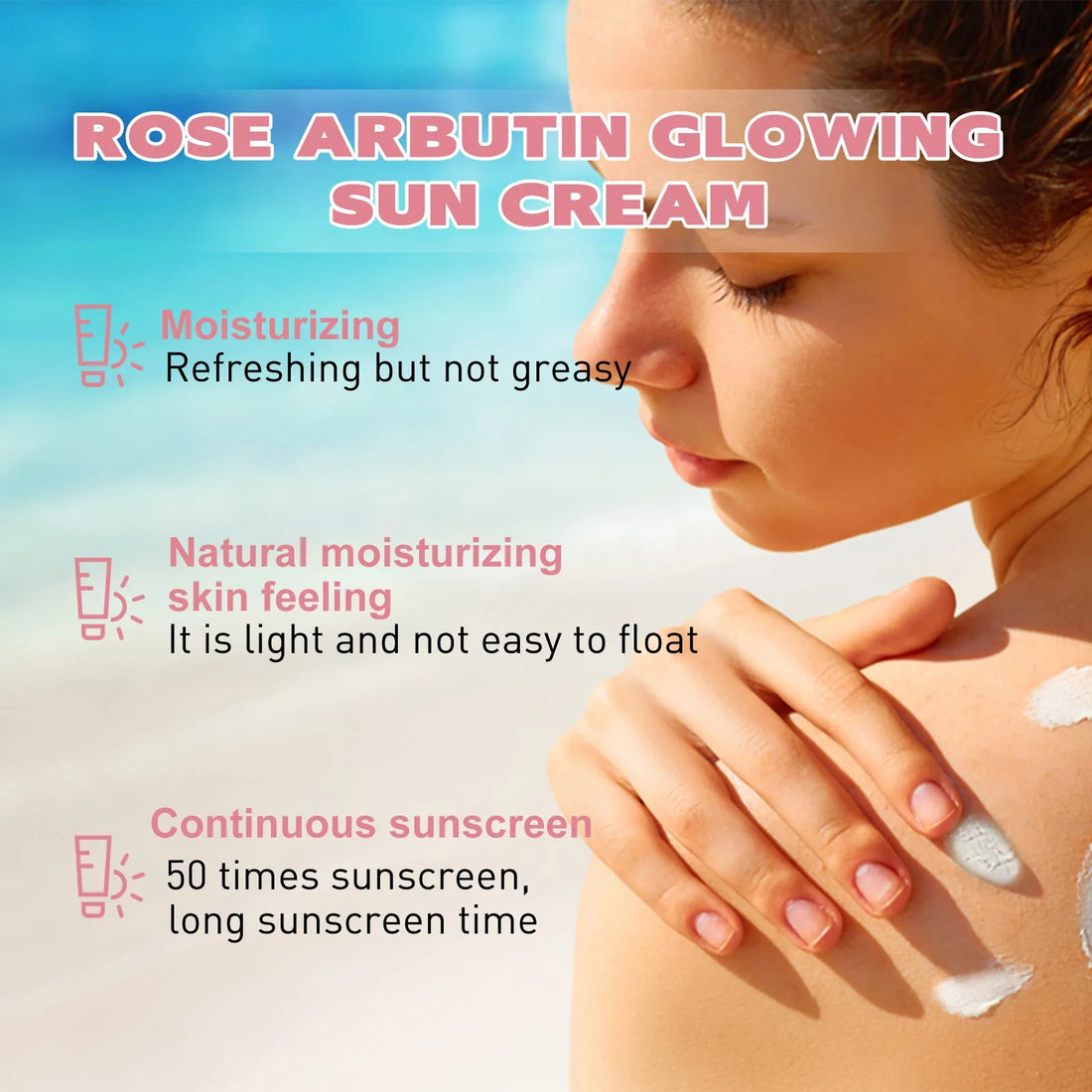Niacinamide Sunscreen Solar Blocker UV Protector Skin Brightening Refresh Sunproof Oil Control Anti Sun Facial Protection Cream Halalzen