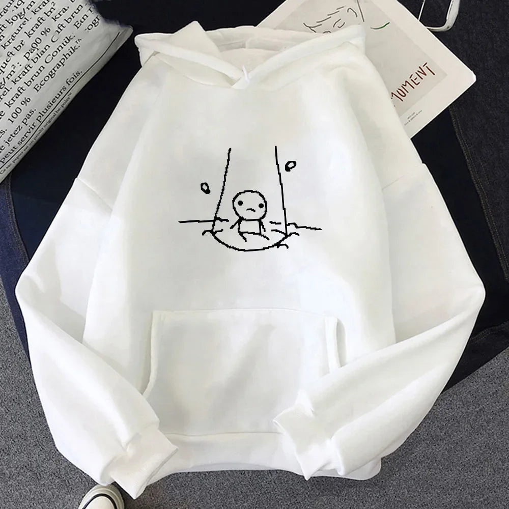 The Binding of Isaac Graphic Hoodies Long Sleeve Funny Sweatshirt Graphic Printing Casual Clothing Fashion Sudaderas Pullovers