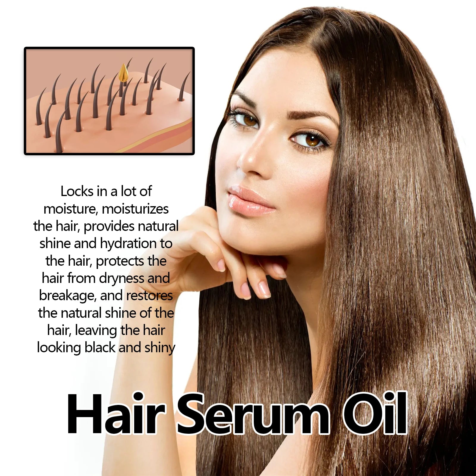Scalp Treatment Serum Oil Hair Thicken Promote Hair Regrowth Prevent Hair Loss Repair Damaged Hair Smoothing Nourishing Hair Oil