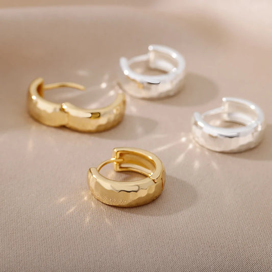 Gold Color Small Hoop Earrings for Women Stainless Steel Silver Color Earrings 2024 Trend Piercing Jewelry Gift pendientes mujer