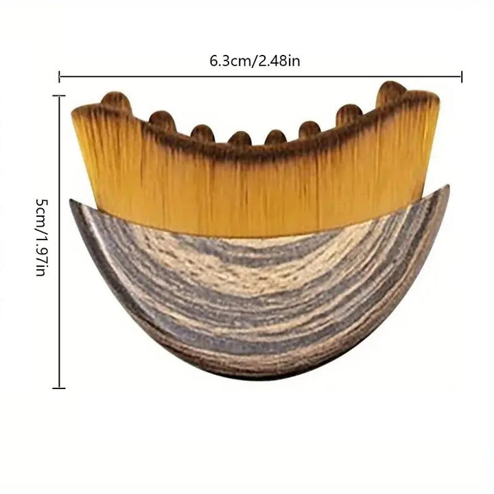 1/3 Pack Lymphatic Contour Facial Brush Gua Sha Eye and Neck Care Brush Lymphatic Contour Brush Crescent Brush Facial Brush Massage Care Brush Cleansing Brush HALALZEN