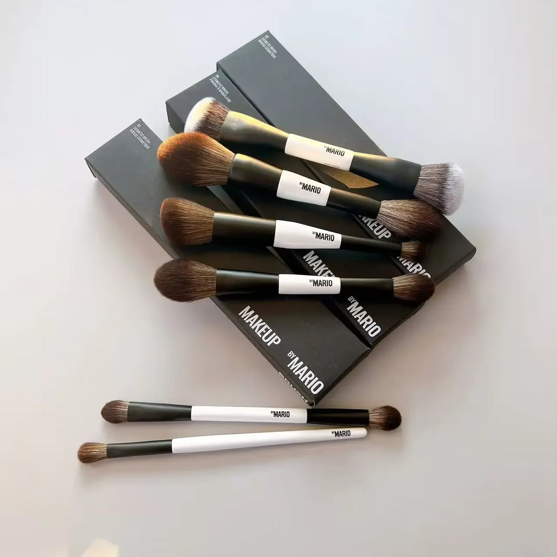 F4 All Mario Dual-Ended Foundation Face Brush Double-ended Powder Blush Contour And Soft Fiber Eyeshadow Concealer Makeup Brushe