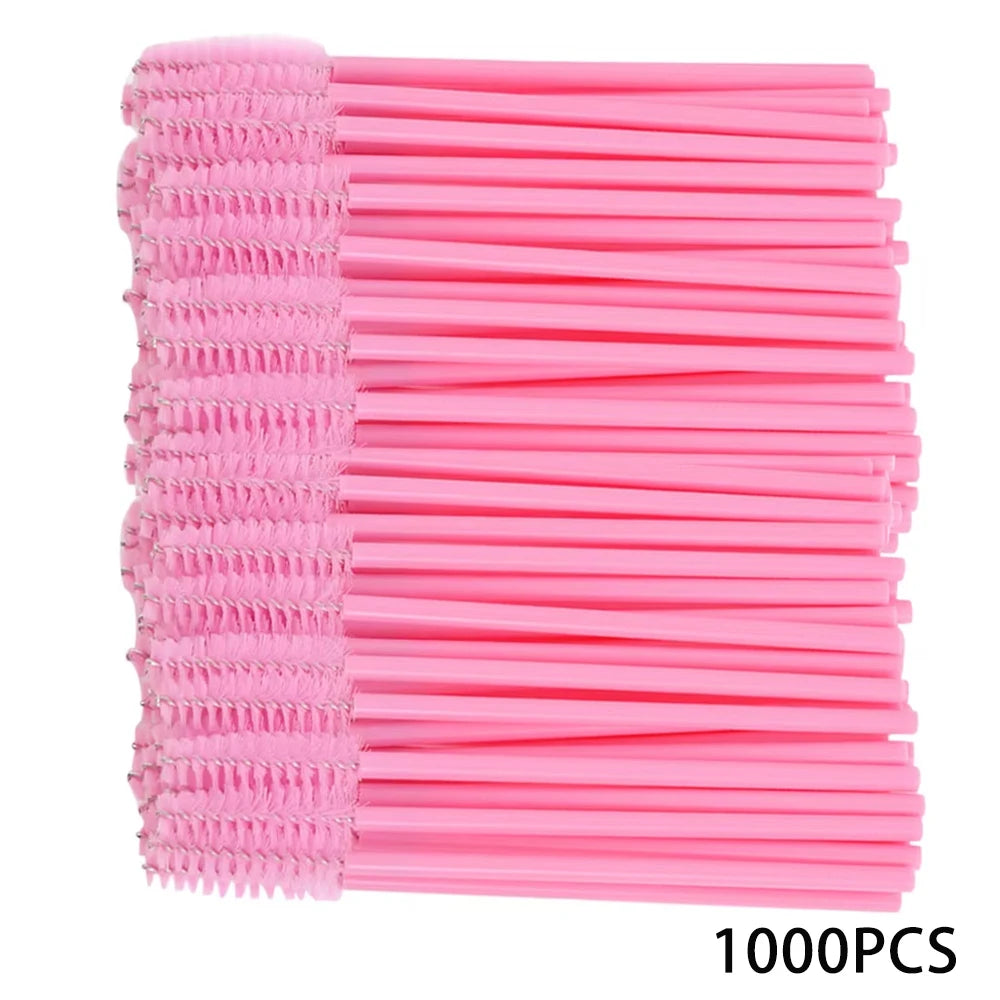 500/1000PCS Eyelashes Brushes Set Wholesaler Lash Mascara Brush For Lashes Extension Eyebrow Wands Applicator Makeup Tools Halalzen