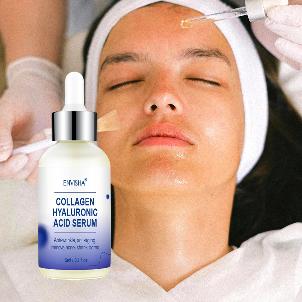 ENVISHA Face Skin Care Collagen Hyaluronic Acid Serum Retinol Vitamin Anti-Aging Wrinkle Moisturizing Whitening Shrink Pores Halalzen