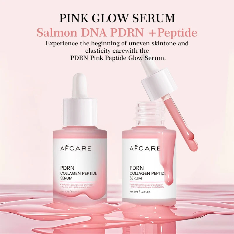 Collagen Peptide Facial Serum Targets Dull Skin Boosts Skin Elasticity Stimulates Skin Renewal Repair Salmon PDRN KOREAN Product Halalzen