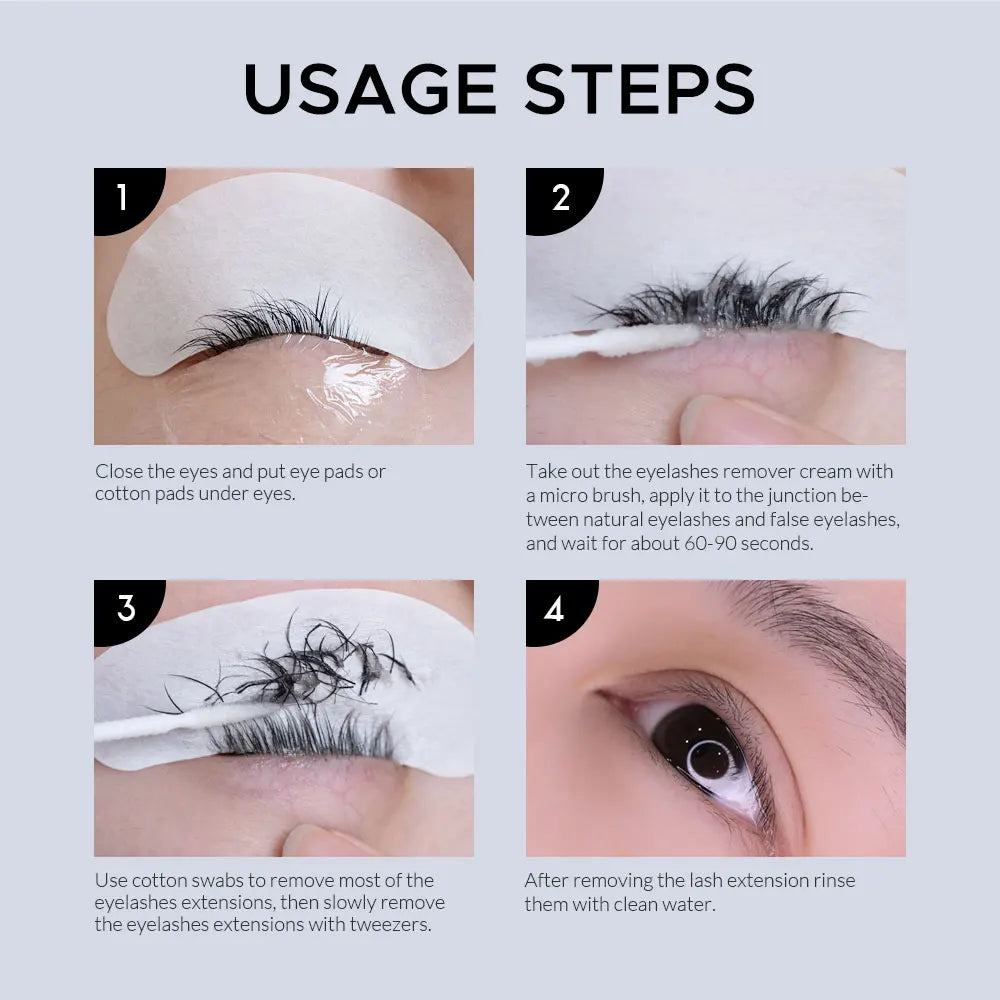 Gollee Eyelash Glue Remover Quick Unloading Adhesive Fragrance of Flowers Professional Cream Remover for Eyeslashes Makeup Tools