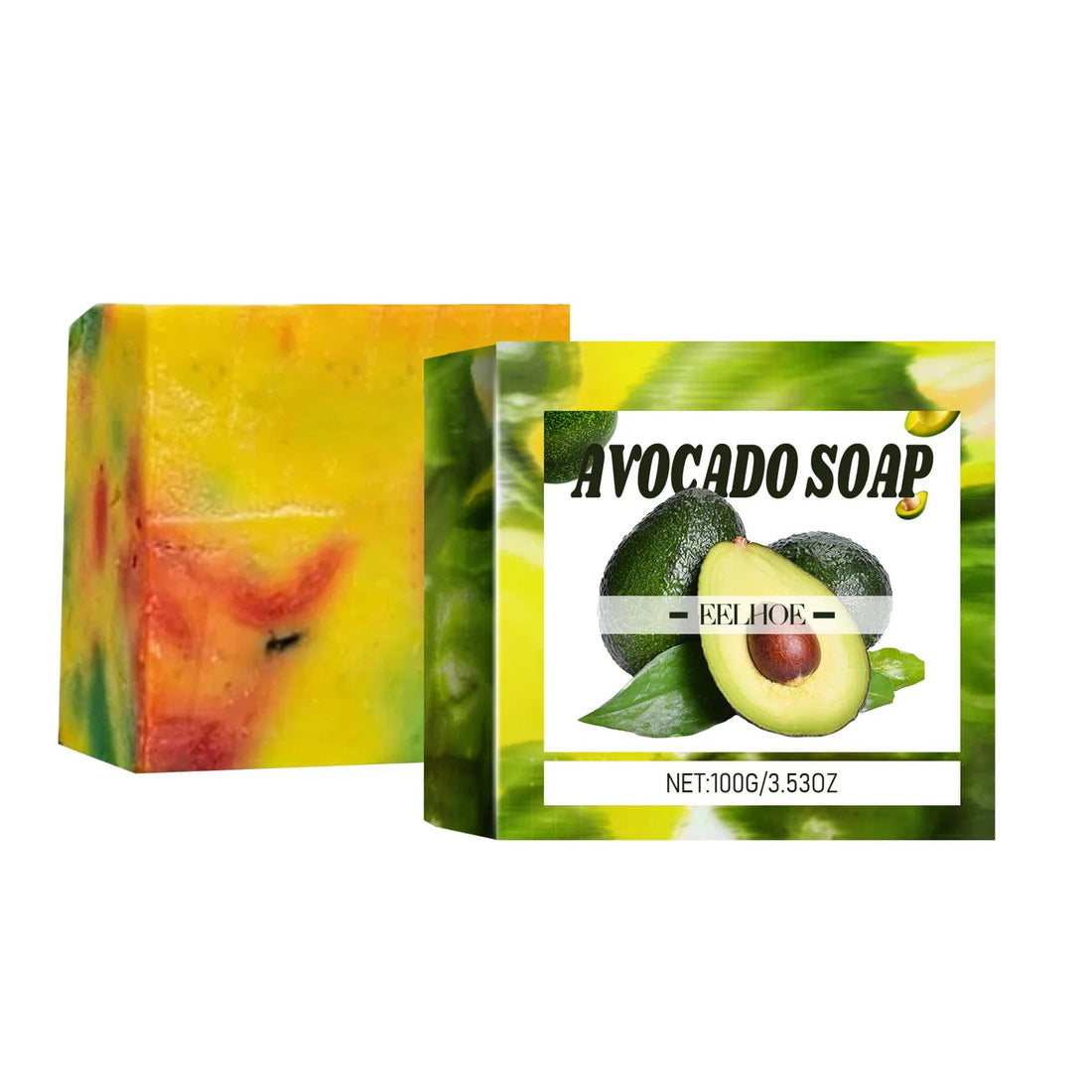 Avocado Soap Oil Control Remove Dirt Clean Skin Lightening Products Deep Moisturizing Body Wash Handmade Natural Soap Bars 100g Halalzen