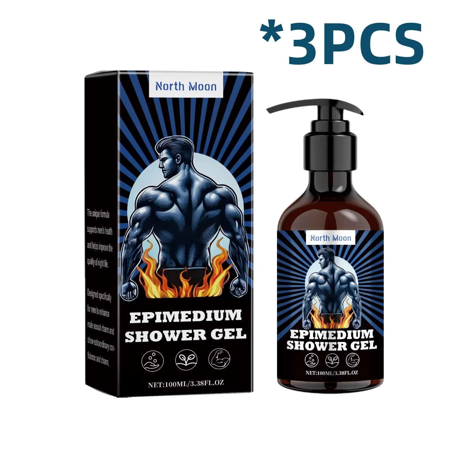 North Moon Men Coconut Oil Shower Gel Removing Exfoliate Lasting Nourish Smooth Reduce Dry For Sensitive Skin Body Washing Gels Halalzen