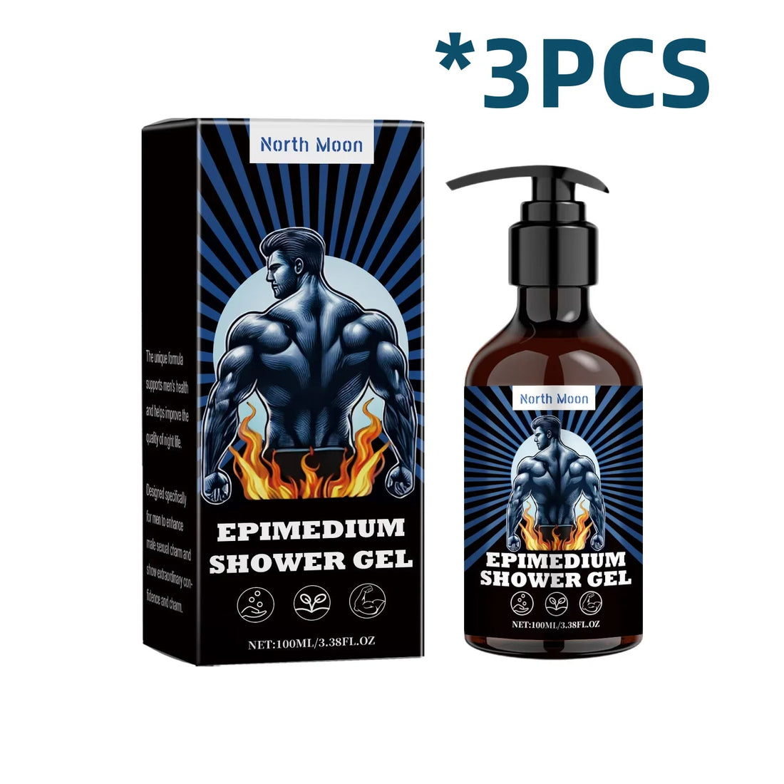 North Moon Men Coconut Oil Shower Gel Removing Exfoliate Lasting Nourish Smooth Reduce Dry For Sensitive Skin Body Washing Gels Halalzen