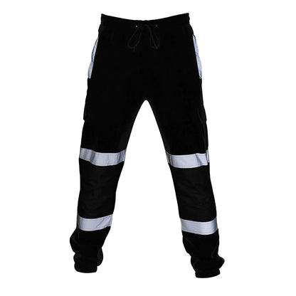 Reflective Stripes Strips Pants Men Work Trousers Hi Vis Pants High Visibility Work Wear Pants Road Construction Safety Trousers