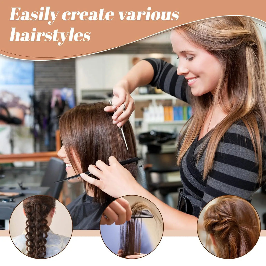Wholesale 60 Pcs Rat Tail Comb Bulk Hair Styling Comb Plastic Anti Static Heat Resistant Tail Combfor Braiding Hair
