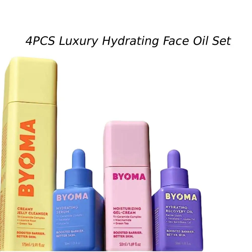 Luxury Hydrating Face Oil Set Squalane Jojoba Seabuckthorn Oil Blend Instant Radiant Glowy Skin Barrier Repair Nourishing Serum Halalzen