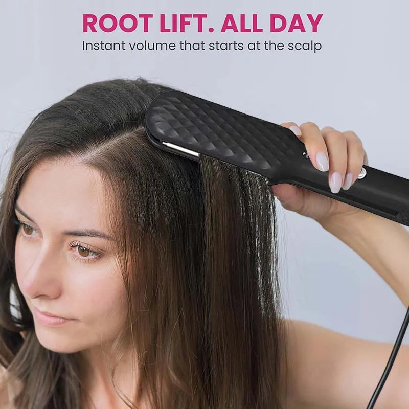 Professional Ceramic Corrugated Iron Fluffy Hair Curler 3D Hair Crimper Iron Corn Perm Splint Flat Iron Curling Styling Tool